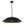 LightFixturesUSA - (OpenBox) Vintage Oversized Flat Dome Metal Pendant Light - Chandelier - Black+Gold - 1 - Lt