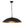 LightFixturesUSA - (OpenBox) Vintage Oversized Flat Dome Metal Pendant Light - Chandelier - Black+Gold - 1 - Lt