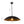 Load image into Gallery viewer, LightFixturesUSA - (OpenBox) Vintage Oversized Flat Dome Metal Pendant Light - Chandelier - Black+Gold - 1 - Lt
