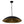 LightFixturesUSA - (OpenBox) Vintage Oversized Flat Dome Metal Pendant Light - Chandelier - Black+Gold - 1 - Lt