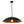 LightFixturesUSA - (OpenBox) Vintage Oversized Flat Dome Metal Pendant Light - Chandelier - Black+Gold - 1 - Lt
