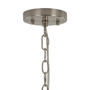 LightFixturesUSA - Oversized 8 - Light Spiral Tiered Clear Glass Bubble Chandelier - Chandelier - Brass - 