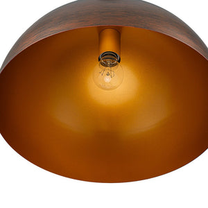 LightFixturesUSA - Oversized Industrial Oxidized Copper Patina Dome Pendant - Pendant Light - 23 in. (Pre - Order & 8 Weeks) - 