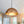 LightFixturesUSA - Oversized Metal Dome Pendant Light - Chandelier - Distressed Gold - 15 in.
