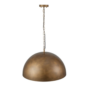LightFixturesUSA - Oversized Vintage Bronze Metal Dome Pendant Light - Chandelier - 23 in. - 