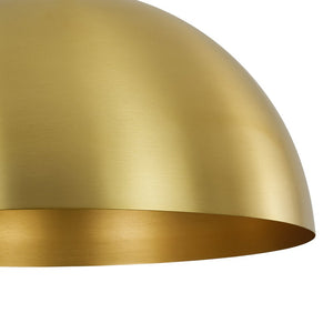 LightFixturesUSA - Oversized Vintage Luxe Brass Wide Iron Dome Pendant - Pendant Light - 15.7 in. - 
