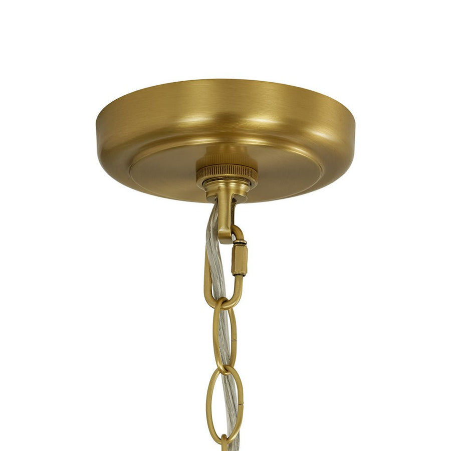 LightFixturesUSA - Oversized Vintage Luxe Brass Wide Iron Dome Pendant - Pendant Light - 15.7 in. - 