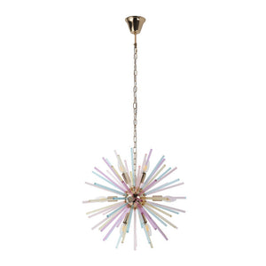 LightFixturesUSA - Pop Art Colorful Tube 12 - Light Sunburst Chandelier - Chandelier - 12 - Lt - 