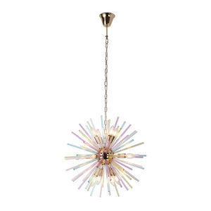 LightFixturesUSA - Pop Art Colorful Tube 12 - Light Sunburst Chandelier - Chandelier - 12 - Lt - 