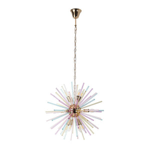 LightFixturesUSA - Pop Art Colorful Tube 12 - Light Sunburst Chandelier - Chandelier - 12 - Lt - 