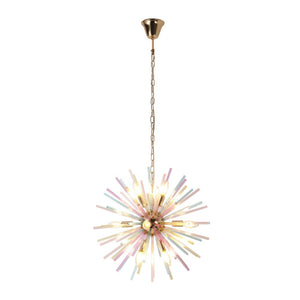 LightFixturesUSA - Pop Art Colorful Tube 12 - Light Sunburst Chandelier - Chandelier - 12 - Lt - 