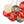 LightFixturesUSA - Pop Art Red Orange Hue Cluster Glass Globe Bubble Chandelier - Chandelier - 16 - Lt - 