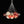 LightFixturesUSA - Pop Art Red Orange Hue Cluster Glass Globe Bubble Chandelier - Chandelier - 19 - Lt - 