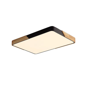 LightFixturesUSA - Rectangle LED Flush Mount Light - Ceiling Light - Black (Pre - Order) - 