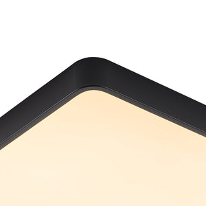 LightFixturesUSA - Rectangle LED Flush Mount Light - Ceiling Light - Black (Pre - Order) - 