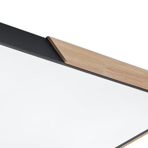 LightFixturesUSA - Rectangle LED Flush Mount Light - Ceiling Light - Black (Pre - Order) - 