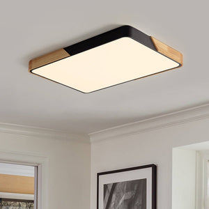 LightFixturesUSA - Rectangle LED Flush Mount Light - Ceiling Light - Black (Pre - Order) - 