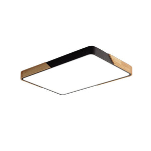 LightFixturesUSA - Rectangle LED Flush Mount Light - Ceiling Light - Black (Pre - Order) - 