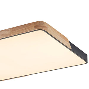 LightFixturesUSA - Rectangle LED Flush Mount Light - Ceiling Light - Black (Pre - Order) - 