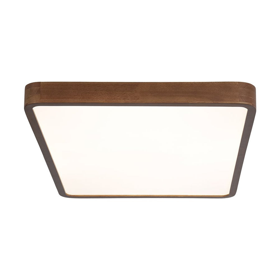 LightFixturesUSA - Rectangle Walnut Dimmable LED Flush Mount Ceiling Light - Ceiling Light - Walnut - 