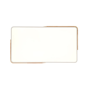 LightFixturesUSA - Rectangle Wood Dimmable LED Flush Mount Ceiling Light - Ceiling Light - Black - 