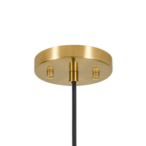 LightFixturesUSA - Retro 1 - Light Brass Iron Flat Dome Kitchen Pendant - Pendant Light - 14.6 in - 