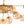 LightFixturesUSA - Retro Bloom 12 - Light Amber Glass Bubble Semi Flush Chandelier - Chandelier - Brass - 