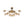 LightFixturesUSA - Retro Bloom 12 - Light Amber Glass Bubble Semi Flush Chandelier - Chandelier - Brass - 