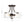 LightFixturesUSA - Round Drum Hammered Glass Semi Flush Mount - Ceiling Light - Oil - Rubbed Bronze (Exclusive Offer) - 