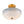 LightFixturesUSA - Round Gradient Blue Opal Art Glass Semi Flush Mount - Ceiling Light - 11.8 in - 