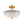 LightFixturesUSA - Round Gradient Blue Opal Art Glass Semi Flush Mount - Ceiling Light - 11.8 in - 