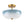 LightFixturesUSA - Round Gradient Blue Opal Art Glass Semi Flush Mount - Ceiling Light - 11.8 in - 