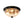 Load image into Gallery viewer, LightFixturesUSA - Round Textured Crackled Glass Flush Mount Ceiling Light - Ceiling Light - Black - 
