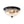 Load image into Gallery viewer, LightFixturesUSA - Round Textured Crackled Glass Flush Mount Ceiling Light - Ceiling Light - Black - 
