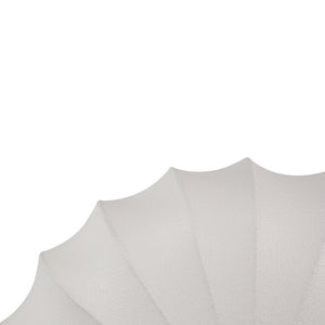 LightFixturesUSA - Round White Silk Scalloped Cage Ceiling Light - Ceiling Light - 23.6 in - 