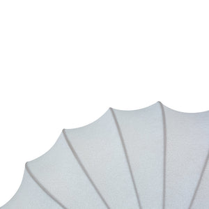 LightFixturesUSA - Round White Silk Scalloped Cage Ceiling Light - Ceiling Light - 23.6 in - 
