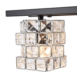 LightFixturesUSA - Rubik Cube Style Faceted Crystal Shade Vanity Wall Sconce - Wall Sconce - 4 - Lt - 