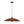 LightFixturesUSA - Rustic Brown 1 - Light Oversized Flat Dome Pendant Light - Chandelier - 23.6in - 