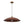 LightFixturesUSA - Rustic Brown 1 - Light Oversized Flat Dome Pendant Light - Chandelier - 23.6in - 