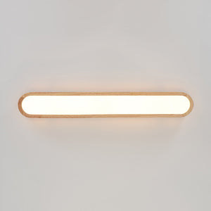 LightFixturesUSA - Rustic Dimmable LED Wood Oval Flush Mount Light - Ceiling Light - 37.4 in - 