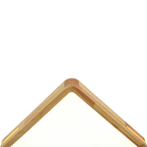 LightFixturesUSA - Rustic Dimmable LED Wood Square Flush Mount Light - Ceiling Light - 15.7 in - 