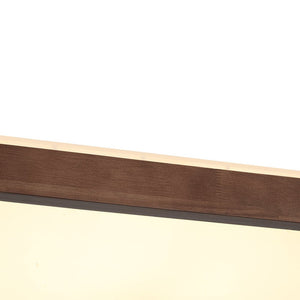 LightFixturesUSA - Rustic Rectangle Walnut Wooden Dimmable LED Flush Mount - Ceiling Light - Wooden (Pre - Order & 2 - 4 Weeks) - 