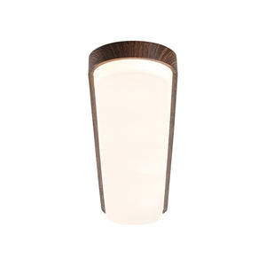 LightFixturesUSA-Rustic Walnut Wood Grain Oval Dimmable LED Ceiling Light-Ceiling Light-38.8 in-