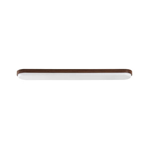 LightFixturesUSA-Rustic Walnut Wood Grain Oval Dimmable LED Ceiling Light-Ceiling Light-38.8 in-