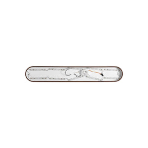 LightFixturesUSA-Rustic Walnut Wood Grain Oval Dimmable LED Ceiling Light-Ceiling Light-38.8 in-