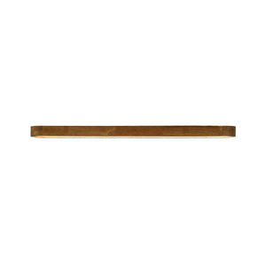 LightFixturesUSA - Rustic Walnut Wood Oval Dimmable LED Flush Mount Light - Ceiling Light - 37.4 in - 