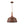 LightFixturesUSA-Rustic Weathered Brown Rust-Copper Metal 1-Light Pendant-Pendant Light-15.7 in-