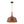 LightFixturesUSA-Rustic Weathered Brown Rust-Copper Metal 1-Light Pendant-Pendant Light-15.7 in-