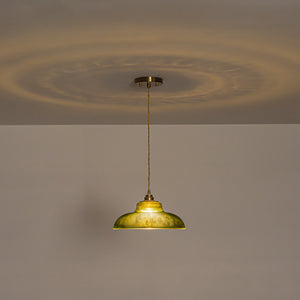 LightFixturesUSA-Scandinavian 1-Light Ribbed Glass Dome Kitchen Pendant-Pendant Light-Clear Glass-