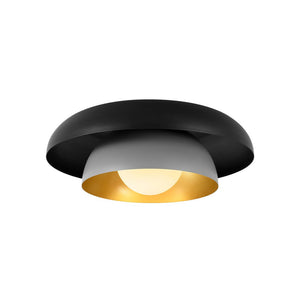 LightFixturesUSA - Scandinavian 2 - Layer Metal Dome Semi Flush Mount Light - Ceiling Light - 18 in - 
